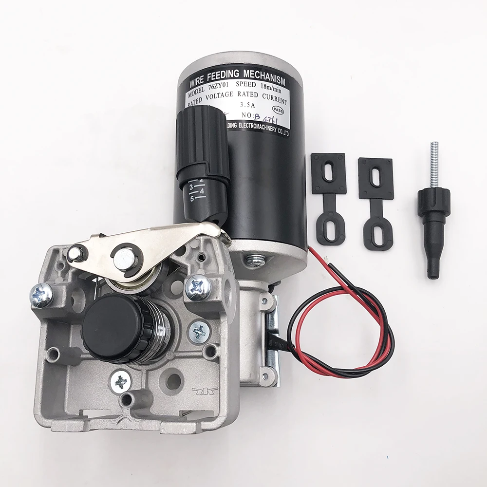 0.8-1.0mm DC24V/42V 80W Single Drive 76ZY01 76ZY-01 Mechanism MIG MAG Welding Wire Feeder Motor Assembly Feeding Machine 1PCS 76zy02a zk 76zy02a 76zy 02a mechanism mig wire feeder motor frame gear box assembly feeding machine with 0 6 0 8mm v groove