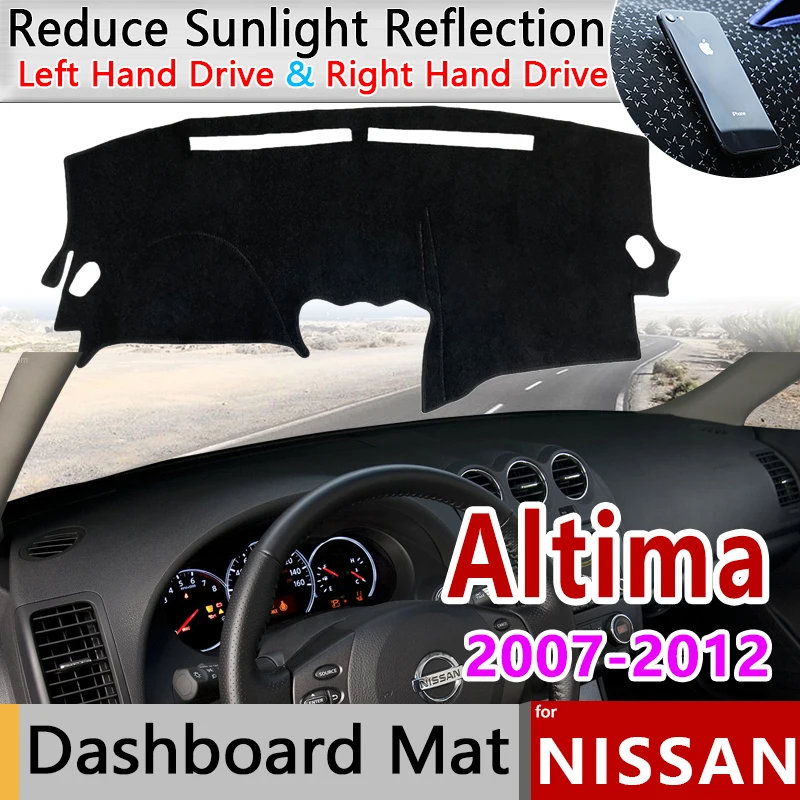 

Dashboard Cover Dash Board Mat Carpet for Nissan Altima L32 Sedan Coupe 2007~2012 Pad Sunshade Cushion Anti-UV Car Accessories