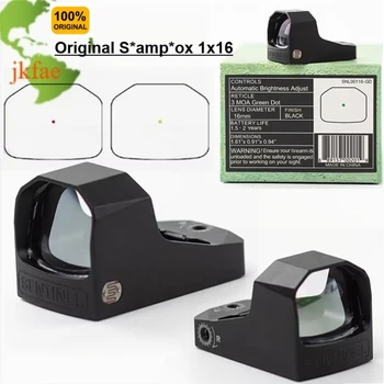 Sentinel 1x16 Compact Reflex 3 MOA Red Dot Sights RMSC Footprint Shake Wake Motion Sensing Manual Brightness for Glock 43X MOS 1
