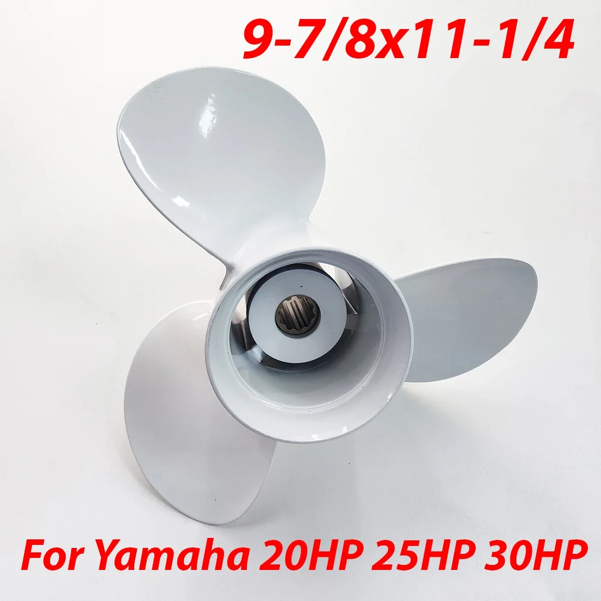 

9-7/8x11-1/4 Boat Outboard Propeller For Yamaha 20HP 25HP 30HP Engine Motor Aluminum Alloy Screw 3 Blade 10 Tooth Spline