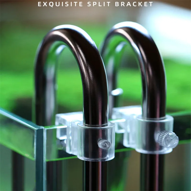 

Fish tank split inlet and outlet pipe clamps Highly transparent PC material fixing bracket fixing feeding tank pipe clamps