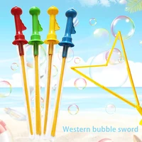 Multi-hole Western Sword Bubble Blower Large Size Handheld Rainbow Children's Toy Baby Safety No Toxic Soap Bubble Toy 1