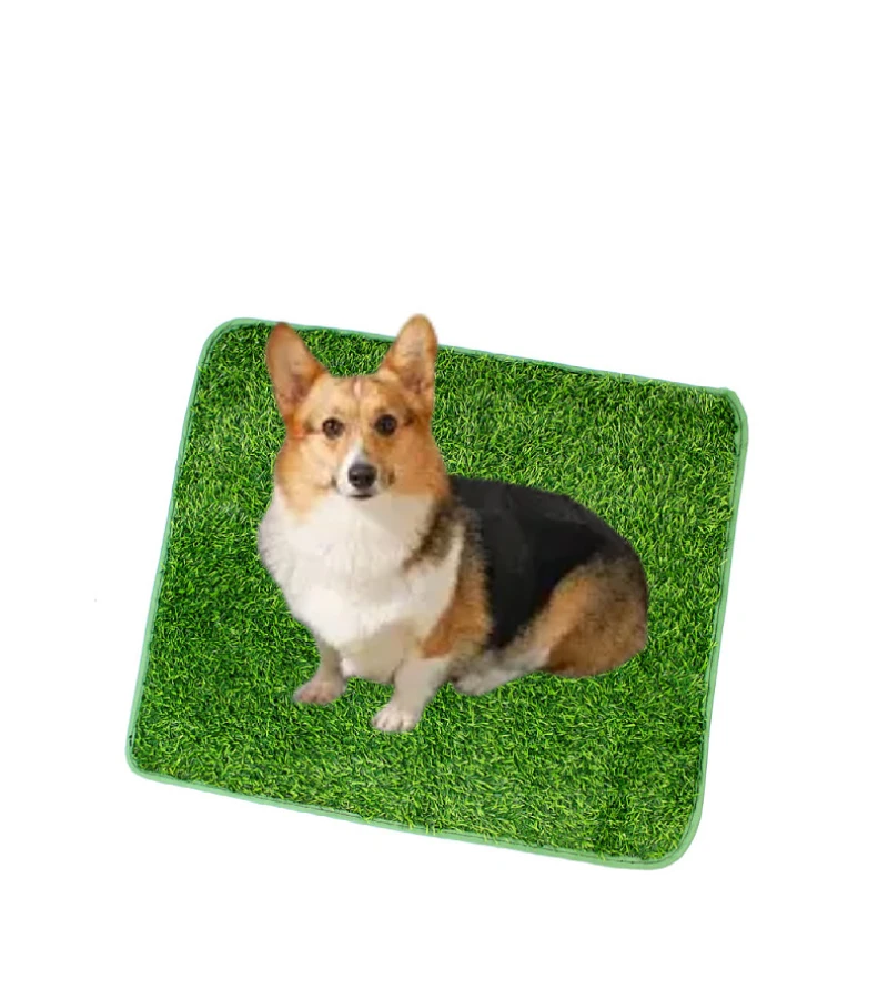 1PC Simulation Lawn Pet Blanket Washable & Reusable Dog Potty Training Mat - Odor-Control Artificial Grass Pad for Pets