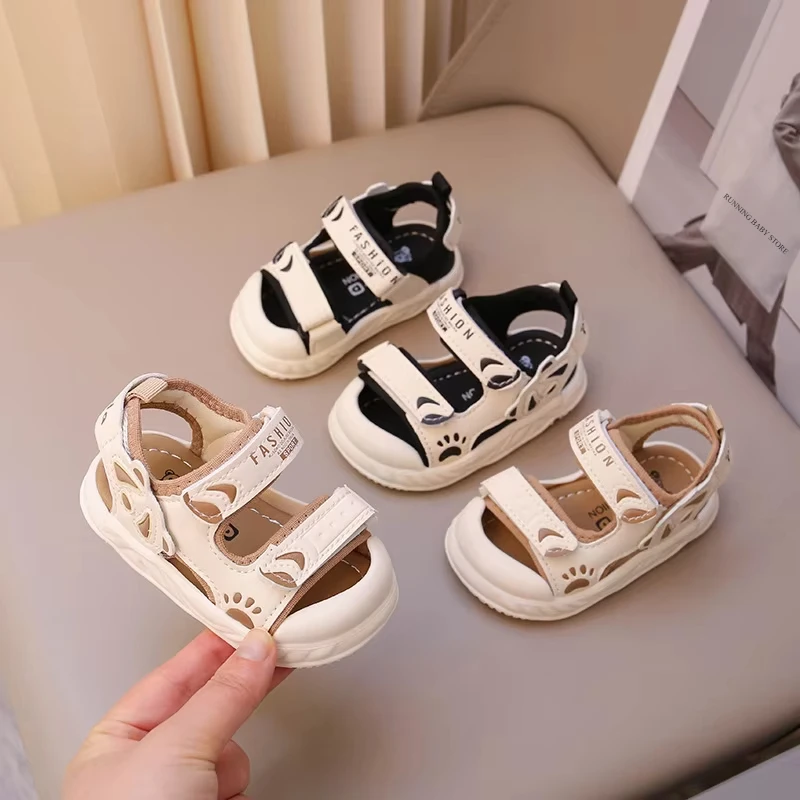 Summer Baby Sandals for Girls Boys Soft Bottom PU Leather Children Shoes Fashion Little Kids Beach Sandals Toddler Shoes