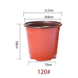 Durable Plastic Plant Pots with Seed Starter Labels - 50pcs (120)