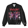 New Fashion Women/Men's 3D Print   Ratt Rock Band  Zipper Bomber Jackets Men Overcoat Mens Coat Zip Up Jackets 4