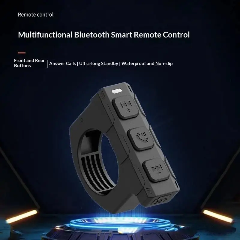 Telecomando Wireless per Manubrio Moto, Pulsante di Controllo Multimediale per Moto - Image 2