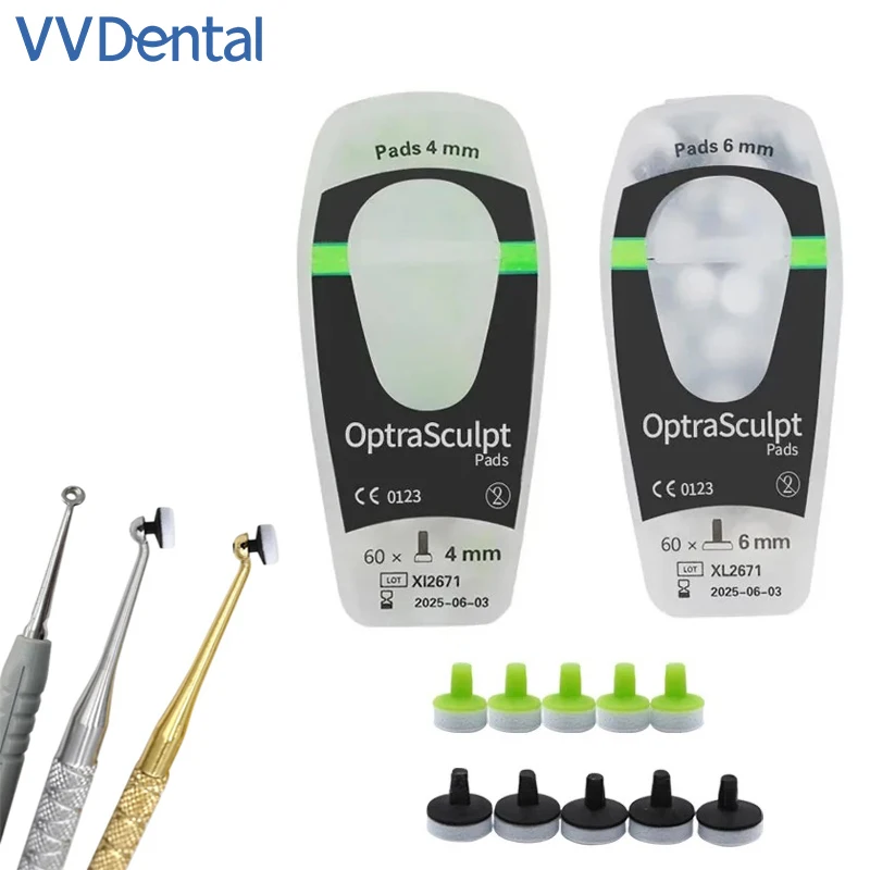 VVDental Optrasculpt Pad, набор для наполнения стоматологической смолы, литьевые инструменты, материал, поролоновая прокладка, ручка, триммер, шпатель, передний и задний