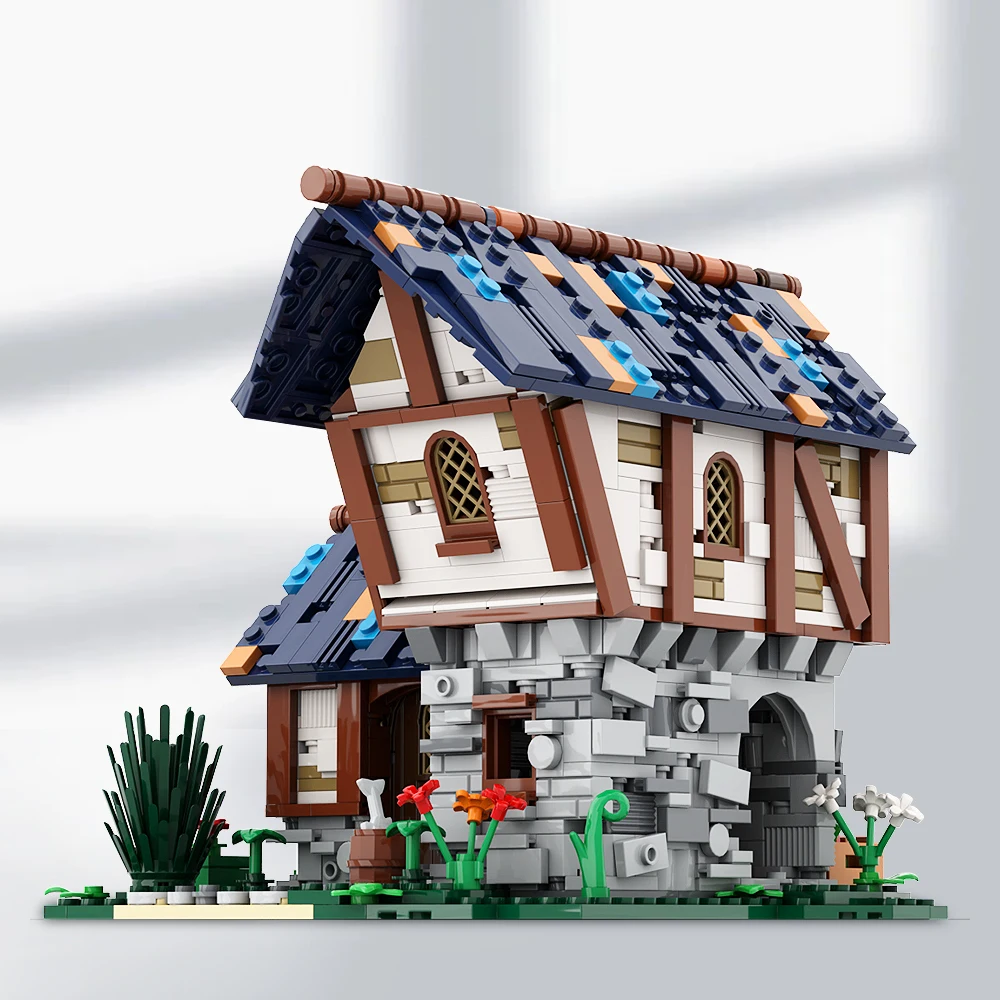 Farm Cottage Building Blocks Moc Mini Architecture House Model Set Di Giocattoli Kit Regalo Fai Da Te Bambini Adulti