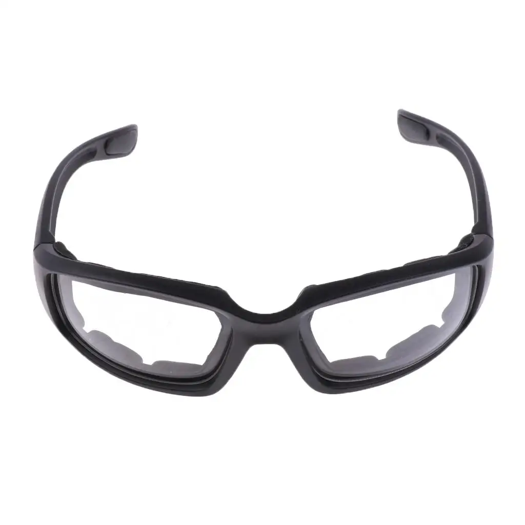 

Motorcycle Windproof Dustproof Riding Glasses Padded Comfortable Clear