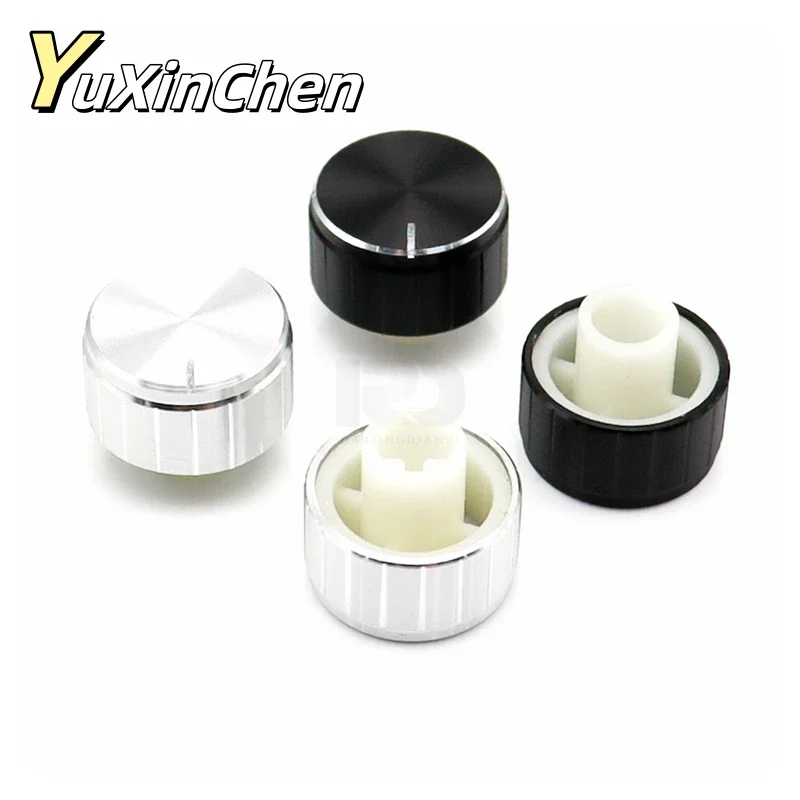 転調　アザーカット 2PCS 17×13MM Aluminum Alloy Half Shaft Potentiometer Knob
