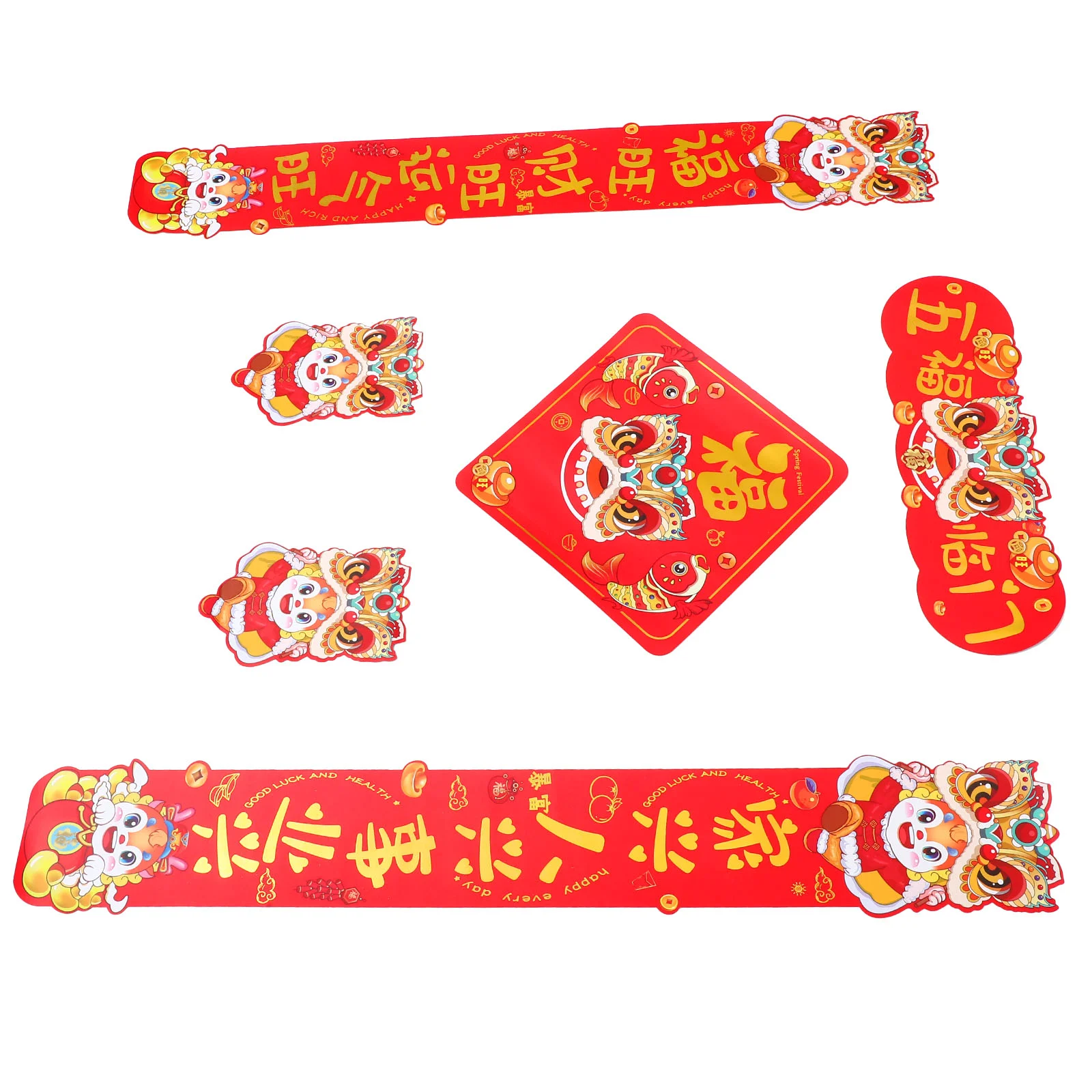 

Spring Festival Decor New Year Door Couplet Chinese Decoration Party Decors Screen