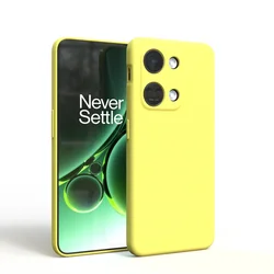 Premium Liquid Silicone Soft Phone Case for OnePlus 7PRO (Yellow)