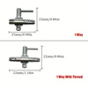 1 2 3 4 5 Way Aquarium Air Splitter Valve Fish Tank Air Pump Flow Splitter Distributor Pump Valve Tap Lever Control Switch Valve 2