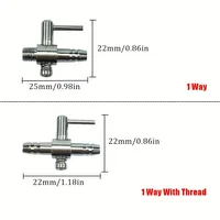 1 2 3 4 5 Way Aquarium Air Splitter Valve Fish Tank Air Pump Flow Splitter Distributor Pump Valve Tap Lever Control Switch Valve 2