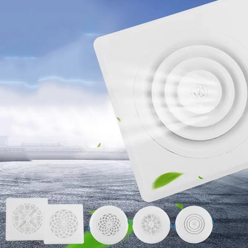 Grelha de Ventilação de ar Ajustável Duto Redondo Furo de Parede de Teto Grelha de Ventilação Sistema Fresco da Grelha