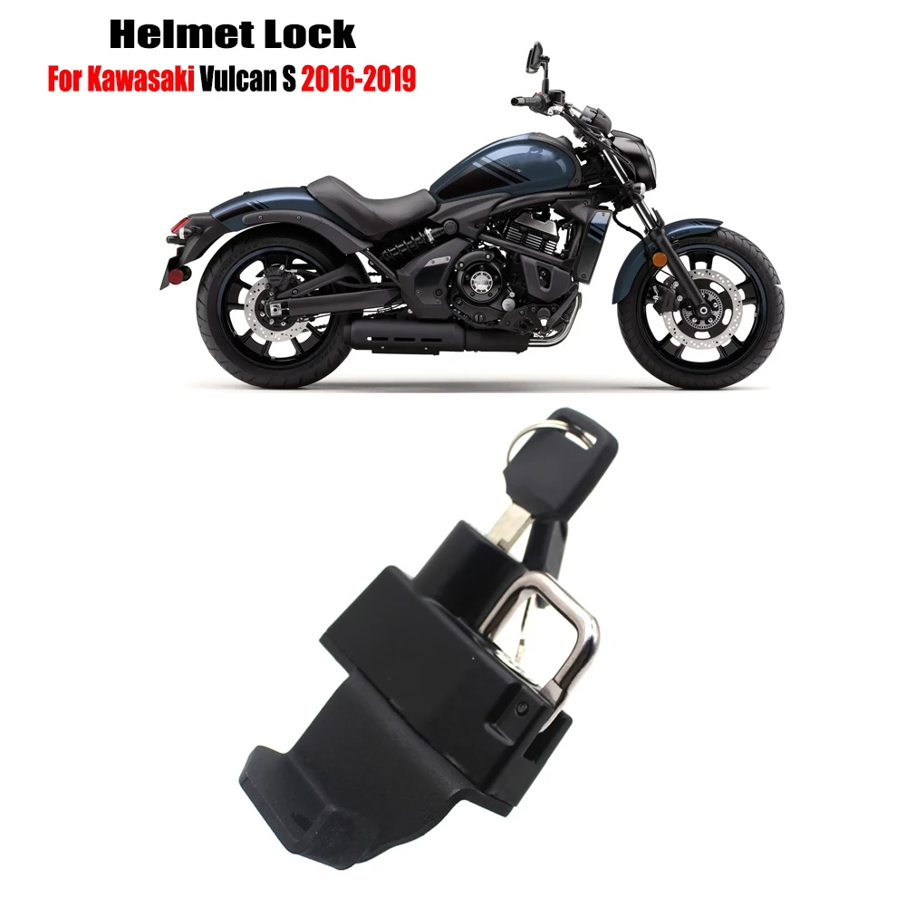 

Helmet Lock Mount Hook Anti-theft Security with 2 Keys Password lockFor Kawasaki VN650 Vulcan S 650 2015-2019