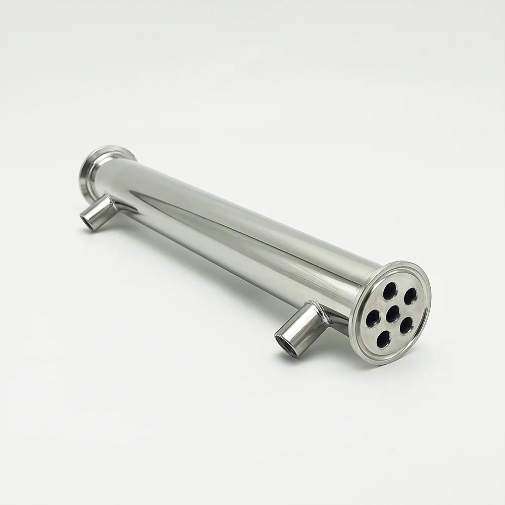 1.5" Distillation Condenser, Cooler, Dephlegmator, Height 300mm Inner 6 Tubes 304 Stainless Steel, for Distillation Column