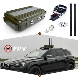 2 Channel installation-free Vehicle Mounted System Defence For Drone Portable For Car Use FPV Drone Customisable Frequency