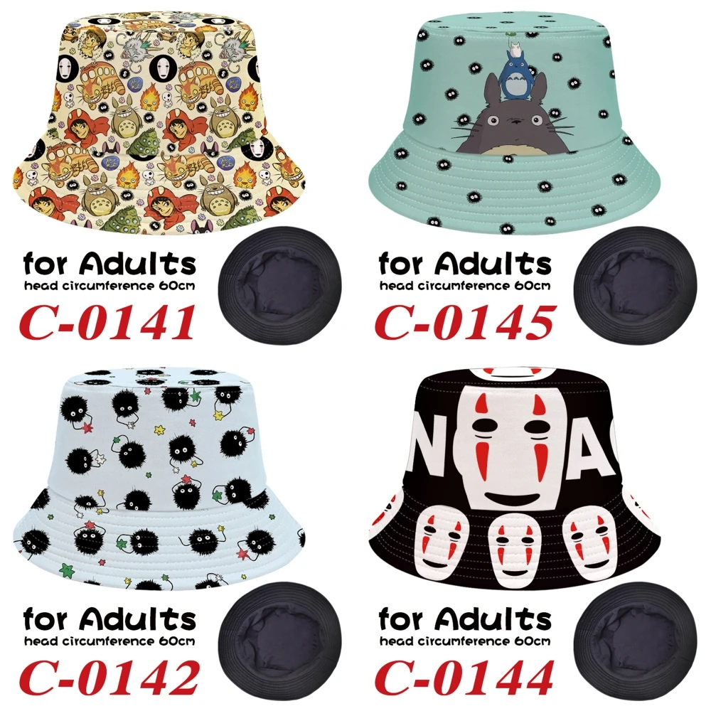 

Fisherman Cap Casual Fashion Anime Fashion Cartoon Canvas Bucket Hat Casual Summer Outdoor Sunscreen Beach Sun Protection