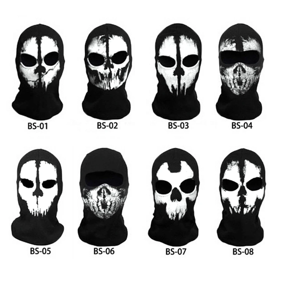 

Motorcycles Skull Mask Ghost Skull Mask Multi Bandana Bike Motorcycle Scarf Face Mask CS Ski Headwear Neck Halloween Party Masks