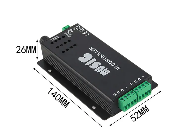 inteligente infravermelho música controle de voz rgb luzes mágicas com controlador