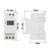 New Type Din Rail Weekly 7 Days Programmable Digital LCD 25(16)A Power TIME SWITCH Relay Timer Control AC 220V Lock electronic 3