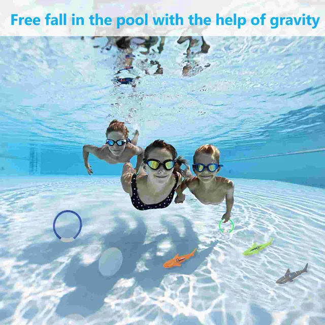 8 Pcs Toys For Kids Toys Diving Toys Pool Games Pool Pool Rings For Kids Diving Pool Diving Rings Pool Dive Toys Dive Toys 3