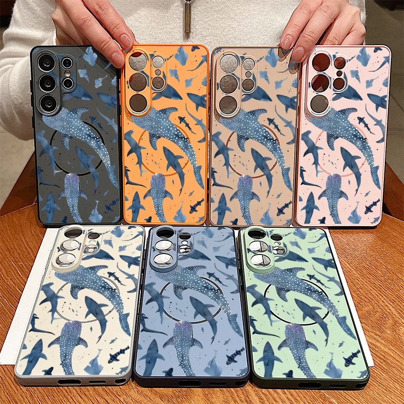 Whale Shark Magnetic Phone Case - Durable Hard Back Cover