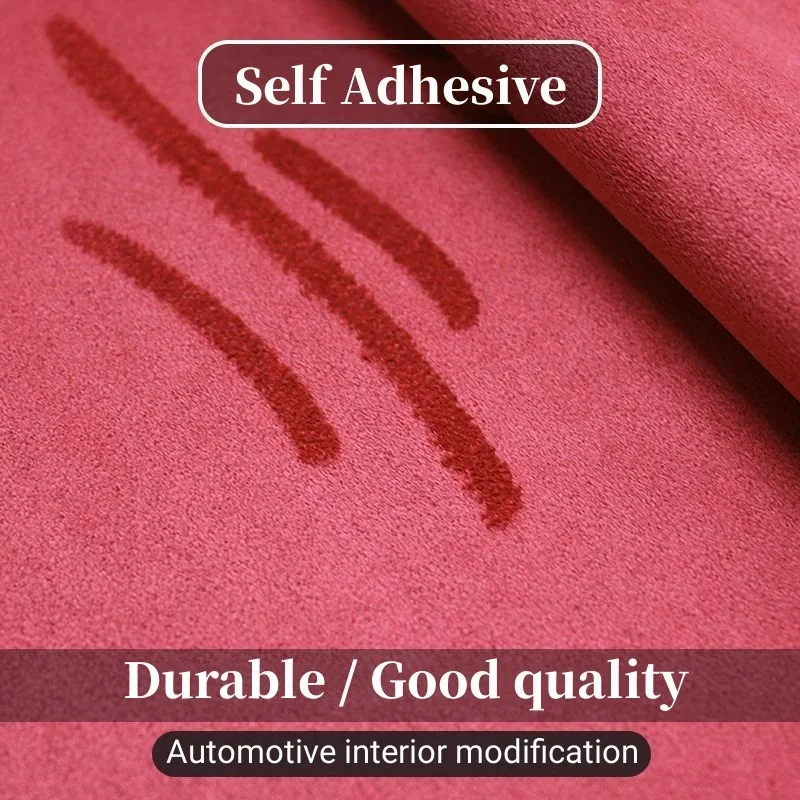 Leather Repair Patch Premium Self Adhesive Suede Fabric Roll For Car Interior Door Panel Dashboard Refurbishment Elastic Velvet Leather Repair Patch