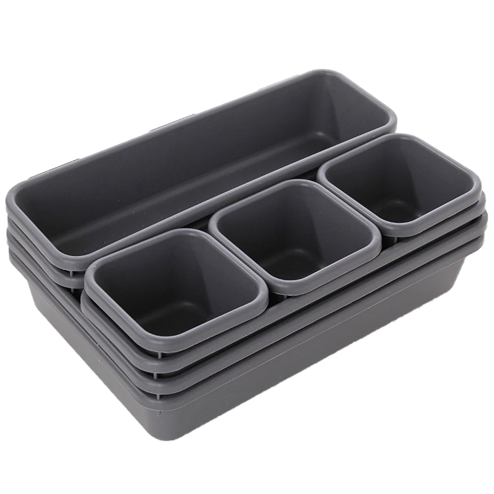 8pcs/set Adjustable Drawer Organizer Box Trays Make Up Cosmetics Sundries Divider Holder Kitchen Bathroom Closet Jewellery Box drawer organizers