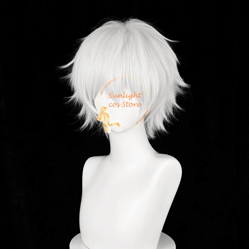 アニメ五条悟コスプレウィッグ 30 センチメートルショート