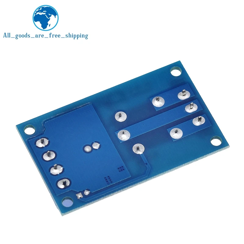 HALJIA 12 V Enkele Knop Bistable Relais Module Auto Modificatie Schakelaar Een Knop Start en Stop Zelfsluitende Voeding Relais Board