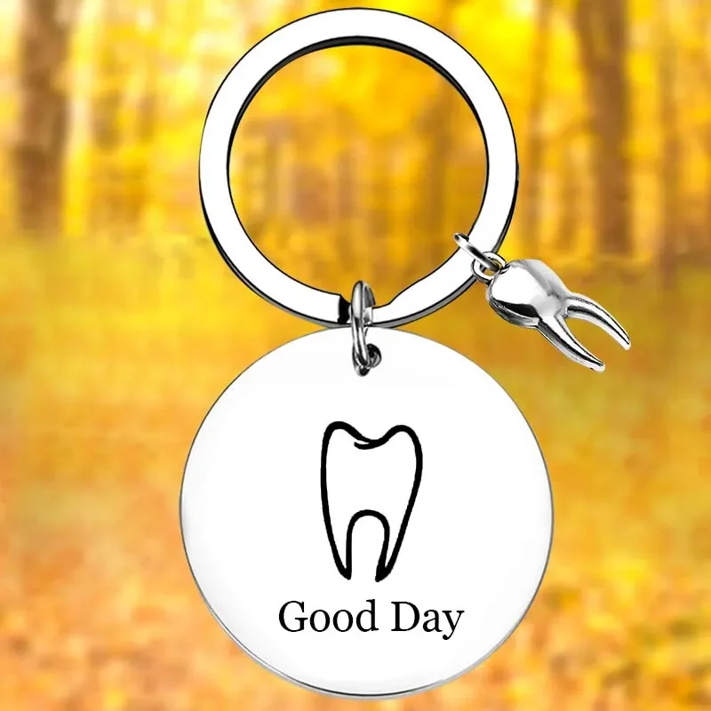 

Dentist Dental Assistant Keychain Hygienist Gift Key Chain Pendant Jewelry Tooth Dental birthday Gifts