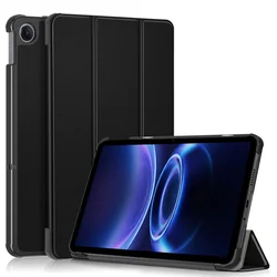 Magnetic PU Leather Folding Stand Smart Cover for Tablets - Kids Edition (Black)
