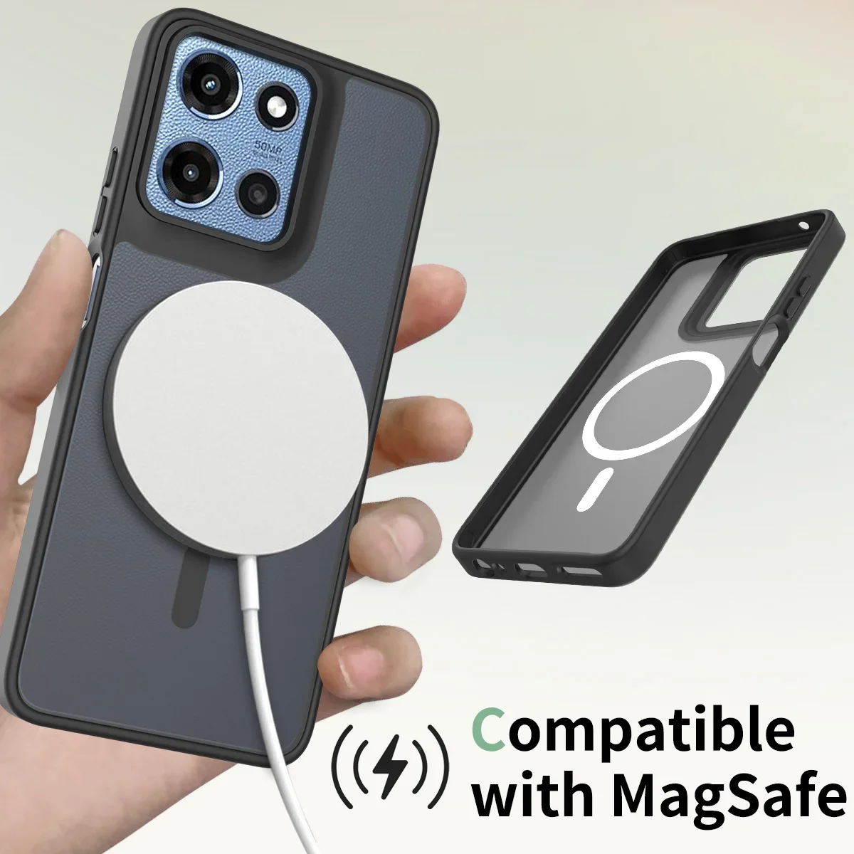 Skin Feel Shield Magnetic Case with Magsafe Wireless Charging Compatibility