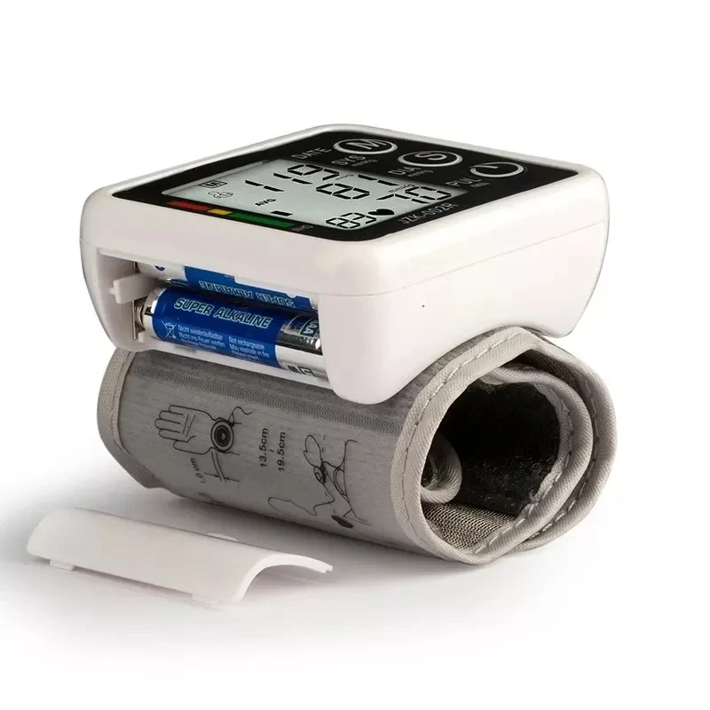 Automatic Digital Blood Pressure Heart Monitor Tensiometer Wrist Cuff Manometer Sphygmomanometer BP Pulse Rate Meter Machine