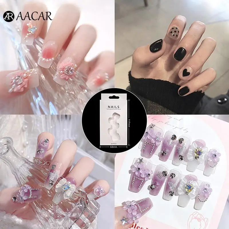 

10 шт., коробка для упаковки ногтей