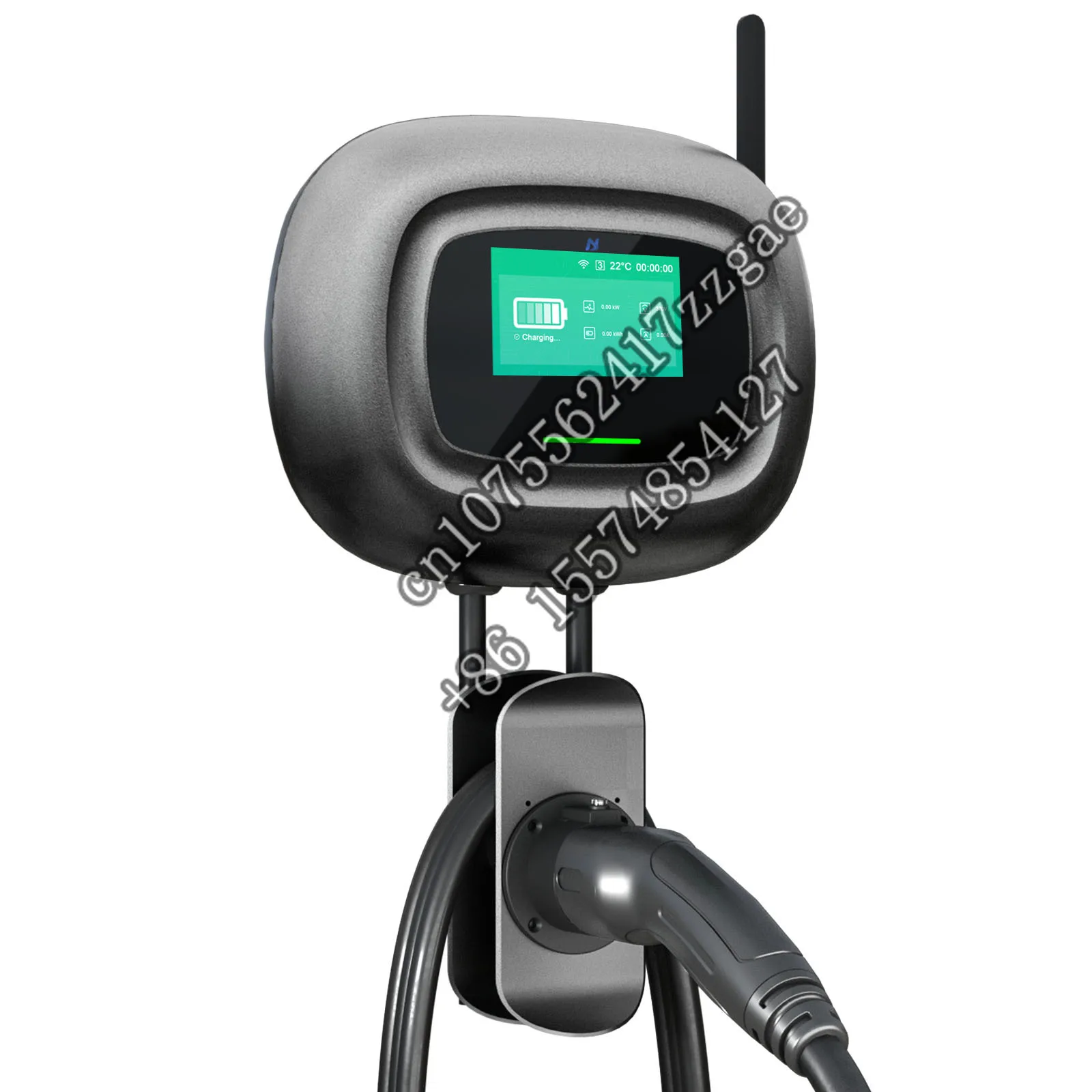 Home Ac Wallbox 32A Ev Charger Type1 Type 2 Cee Plug New Energy Vehicle Charging Swipe Card Pila Di Ricarica