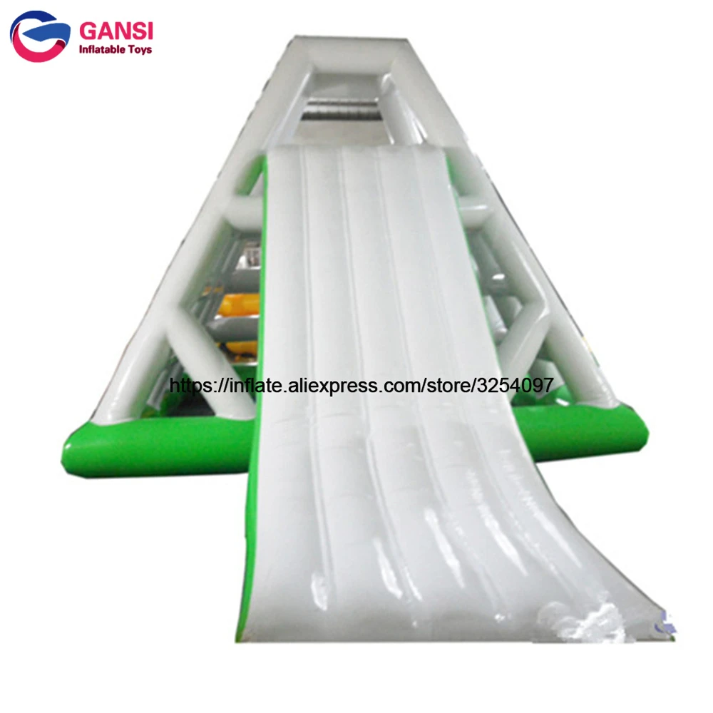 China Floating Climbing Tower Climb Large Inflatable Water Slide dia 3m inflatable water trampoline air bouncer inflatable bungee trampolines sea floating trampoline from china