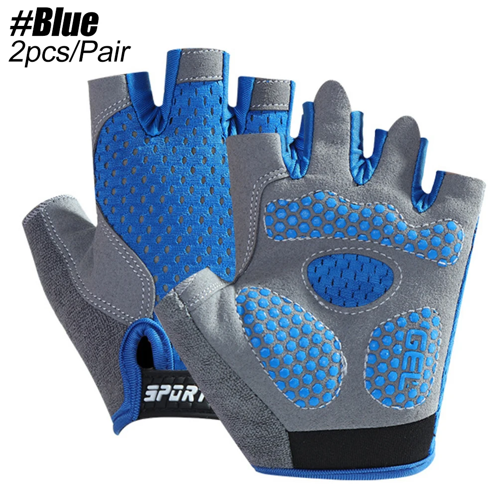 Fingerlose Handschuhe Herren Fahrradhandschuhe Halbfinger – Gepolstert, Aus Leder & Mesh, Für Radfahren & Fitness Radsport-handschuhe Für Herren
