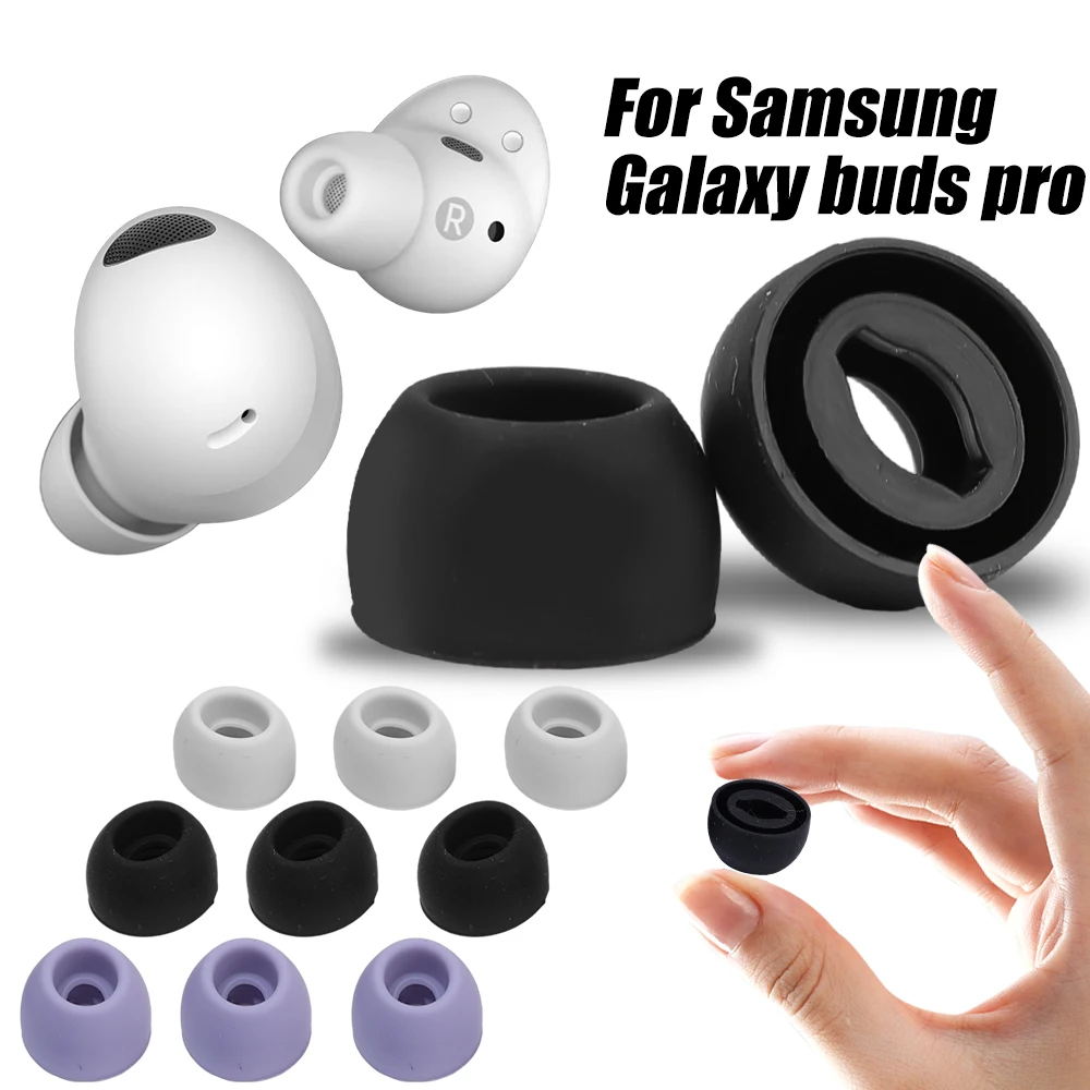 

S/M/L Headphones Earphone Tips Soft Silicone Earbuds in-ear Eartips for Samsung Galaxy Buds Pro Replacement Cover Caps