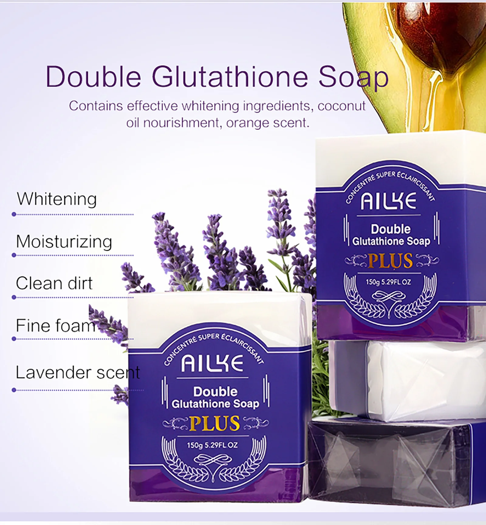AILKE Glutathione Bleaching Cream, Advanced Lightening Lotion, Glowing Cream For Inner Thighs, Bikini Area Underarms, Natural 5