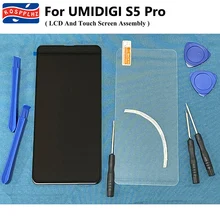 الشاشة الأصلية ل UMIDIGI S5 برو شاشة إل سي دي باللمس إحلال تركيبات الشاشة بصمة ل UMIDIGI S5Pro LCD شاشة الغراء|Mobile Phone LCD Screens|  
