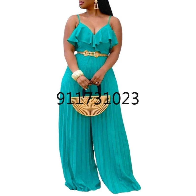 Kafiloe Women Sexy Spaghetti Strap Jumpsuit Lebanon