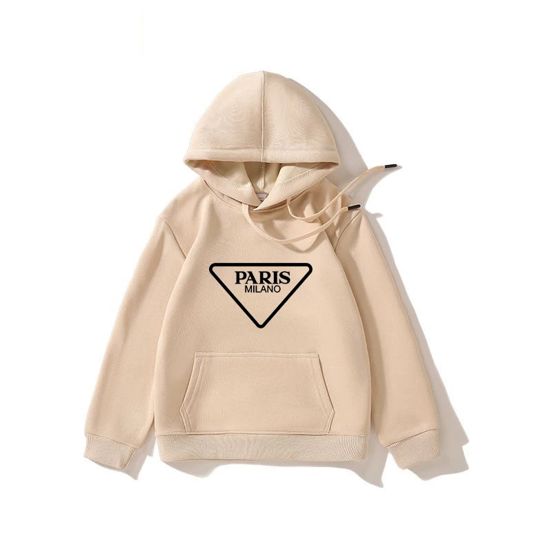 

Autumn Hoodies For Kids Girls Boys PARIS Printing Street Designer Sweatshirts Fashion Baby Children Clothes Outerwear