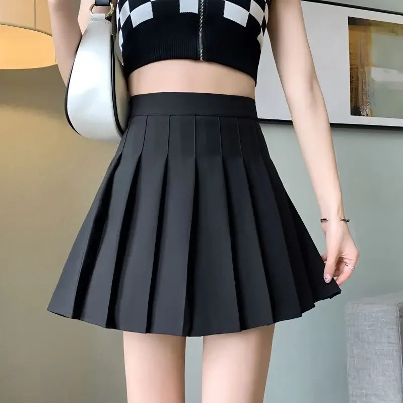 thumbnail image 1 of Vestido mini de cintura alta, falda en forma de A, pantalones de seguridad adelgazantes para estudiantes, verano 2024, recién llegado, suaviza tu silueta, 1 of 5
