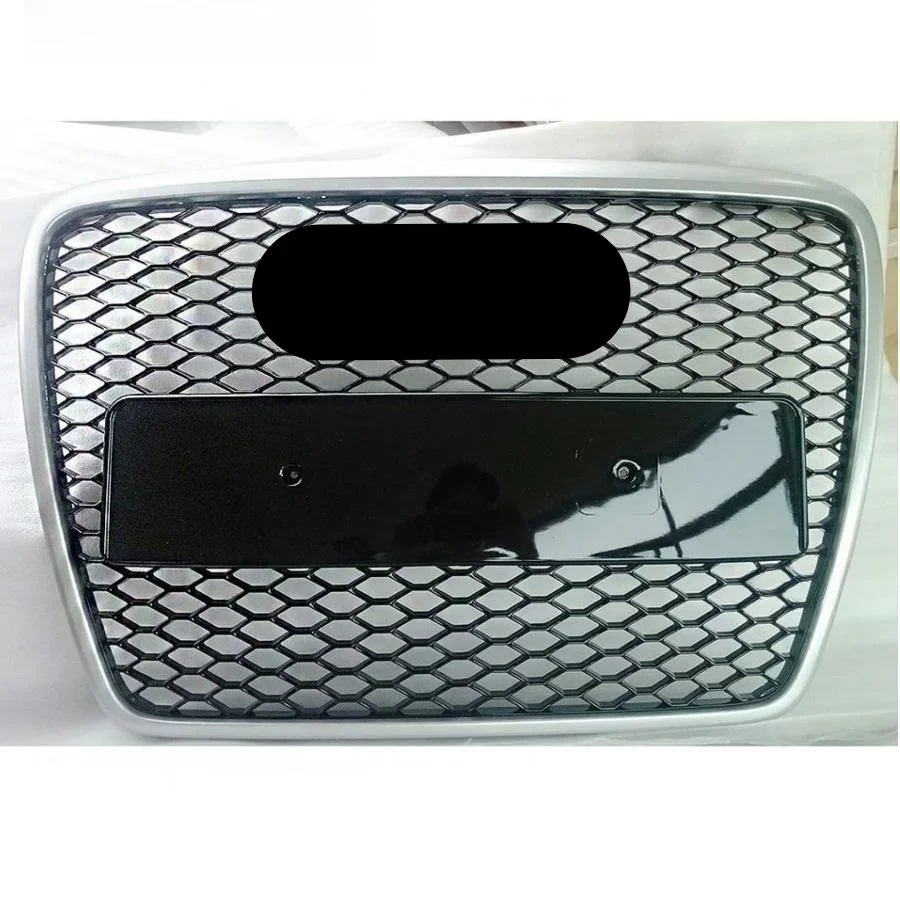 

Car Front Grille For S6/RS6 Style Front Bumper Grille Mesh Hood Grill Grille Chrome Black for A6 C6 S6 4F SFG 05-11 car-styling