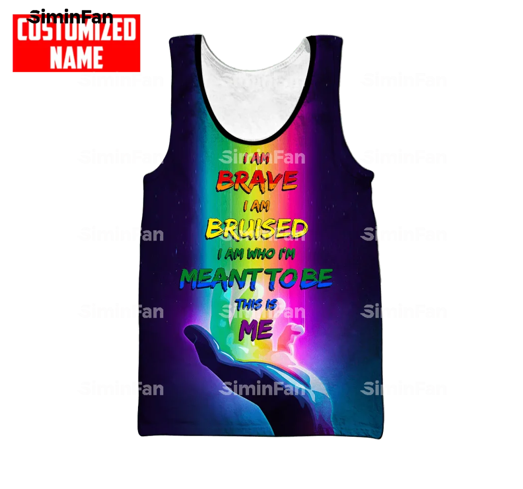 LGBT IN My DNA Rainbow 3D Full Printed Tank Top Men Vest Summer Sleeveless Tee Female Shirt Unisex Singlet Casual Undershirt 01 images - 6