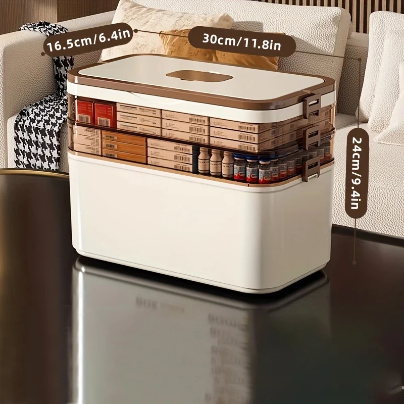 Boîte de rangement mobile pour la maison, disponible en 3, 4, ou 5 couches, organisateur de rangement empilable pour papeterie de bureau – avec conception de couvercles, adapté au stockage de documents, stylos, crayons, fournitures de couture, matériau transparent, boîte de rangement pour meubles